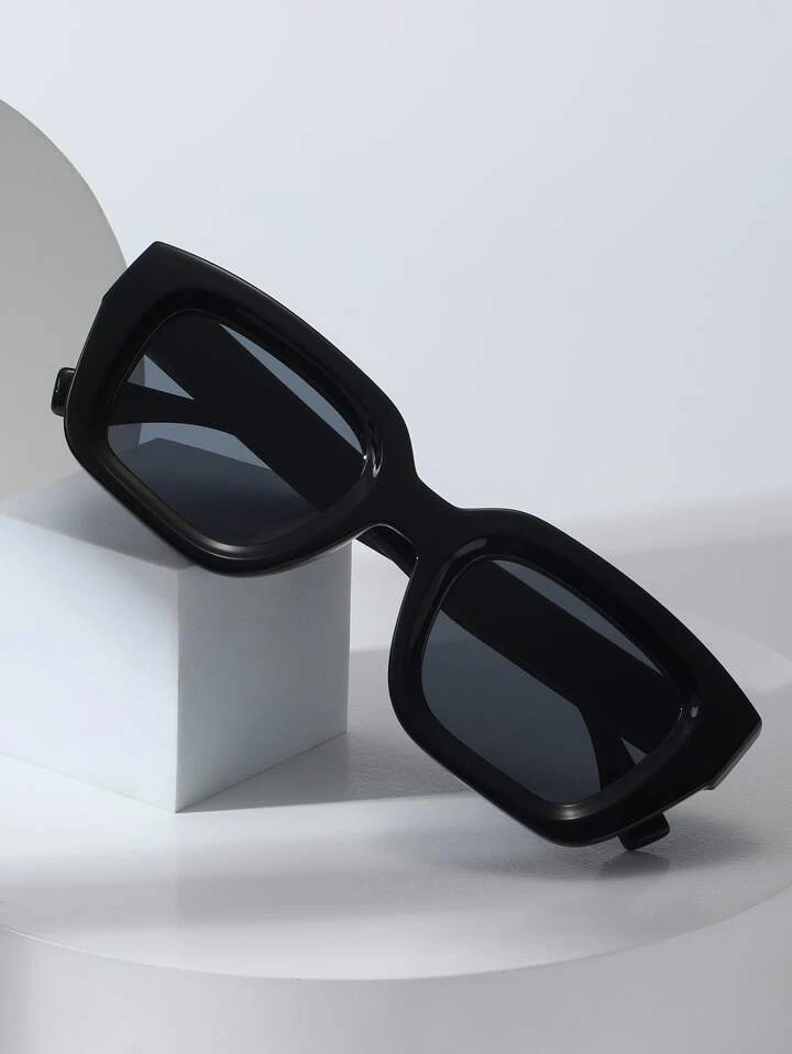 1pc Square Frame Slimming Versatile Sunglasses Shades Beach Accessories | SHEIN