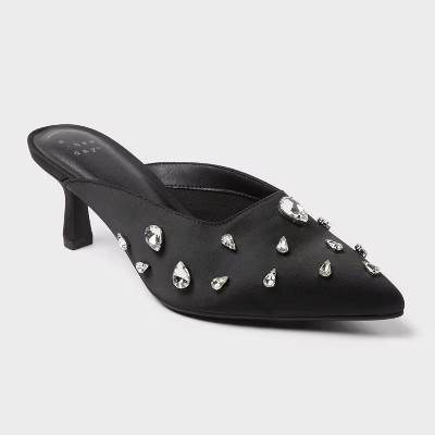 Women’s Katia Heels with Memory Foam Insole - A New Day™ Black 9.5 | Target