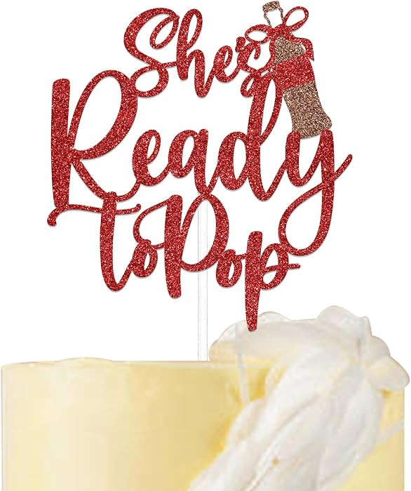 She's Ready to Pop Cake Topper She's About to Pop Baby Shower Decorations Soda Pop Theme Birthday... | Amazon (US)