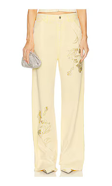 Des Phemmes Cargo Denim Pant in Lemonade from Revolve.com | Revolve Clothing (Global)
