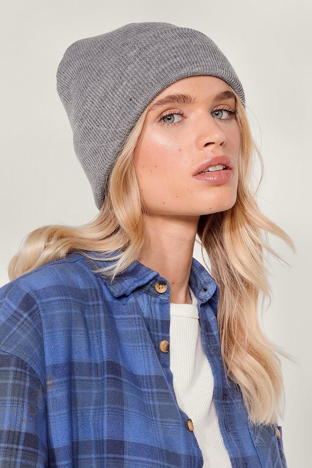Womens Hot Headed Knitted Beanie Hat - Grey | NastyGal (US & CA)