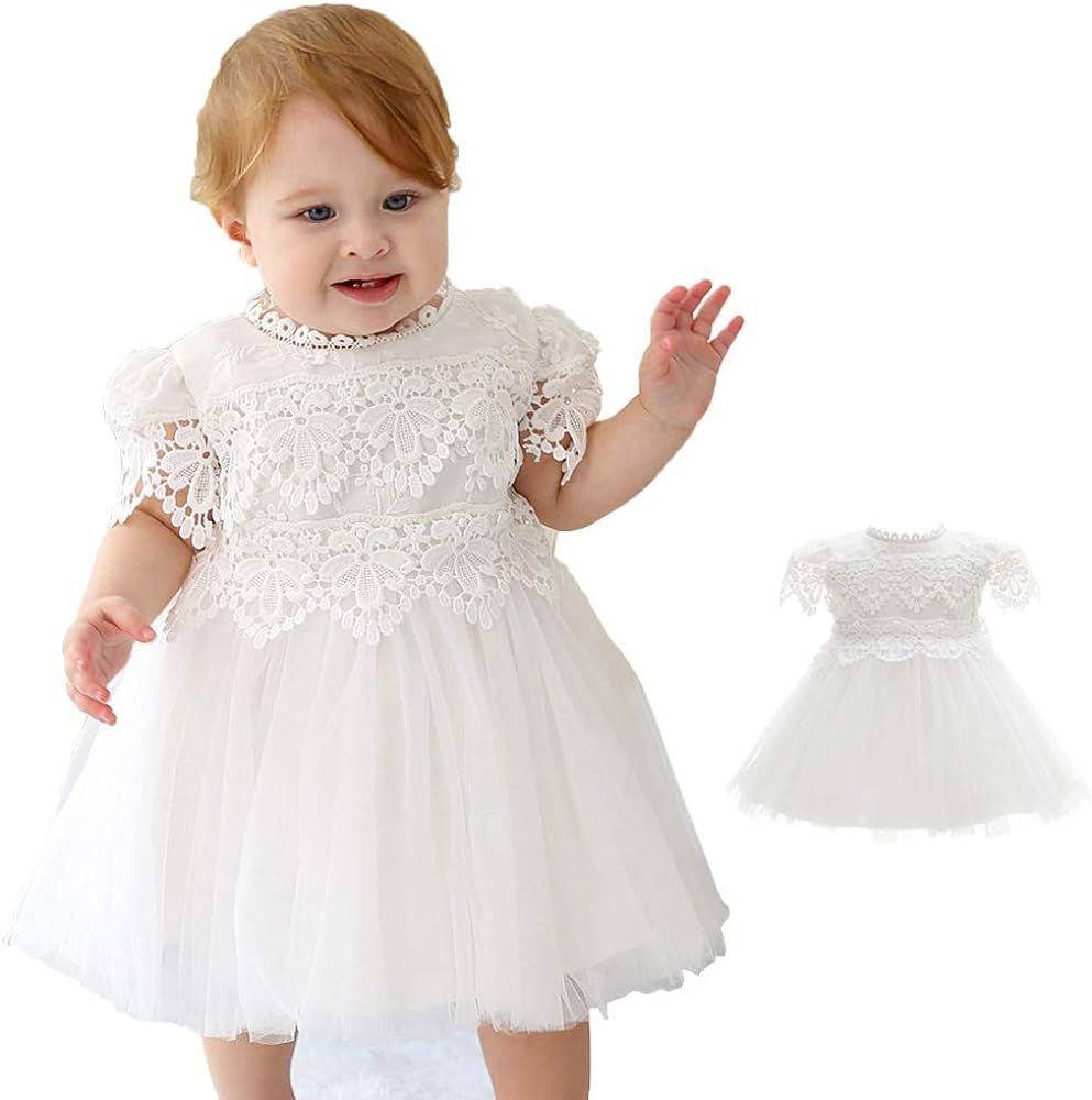 Baby Girl Dress Christening Baptism Gowns Flower Girl Formal Dresses       
Material: Polyester, ... | Amazon (US)