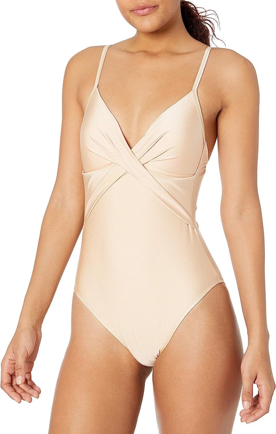Kenneth Cole New York Women's Over The Shoulder Push Up Mio One Piece Swimsuit | Amazon (US)