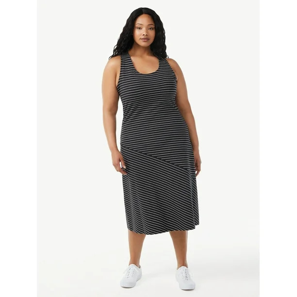 Free Assembly Women's Midi Tank Dress with Twist Back | Walmart (US)