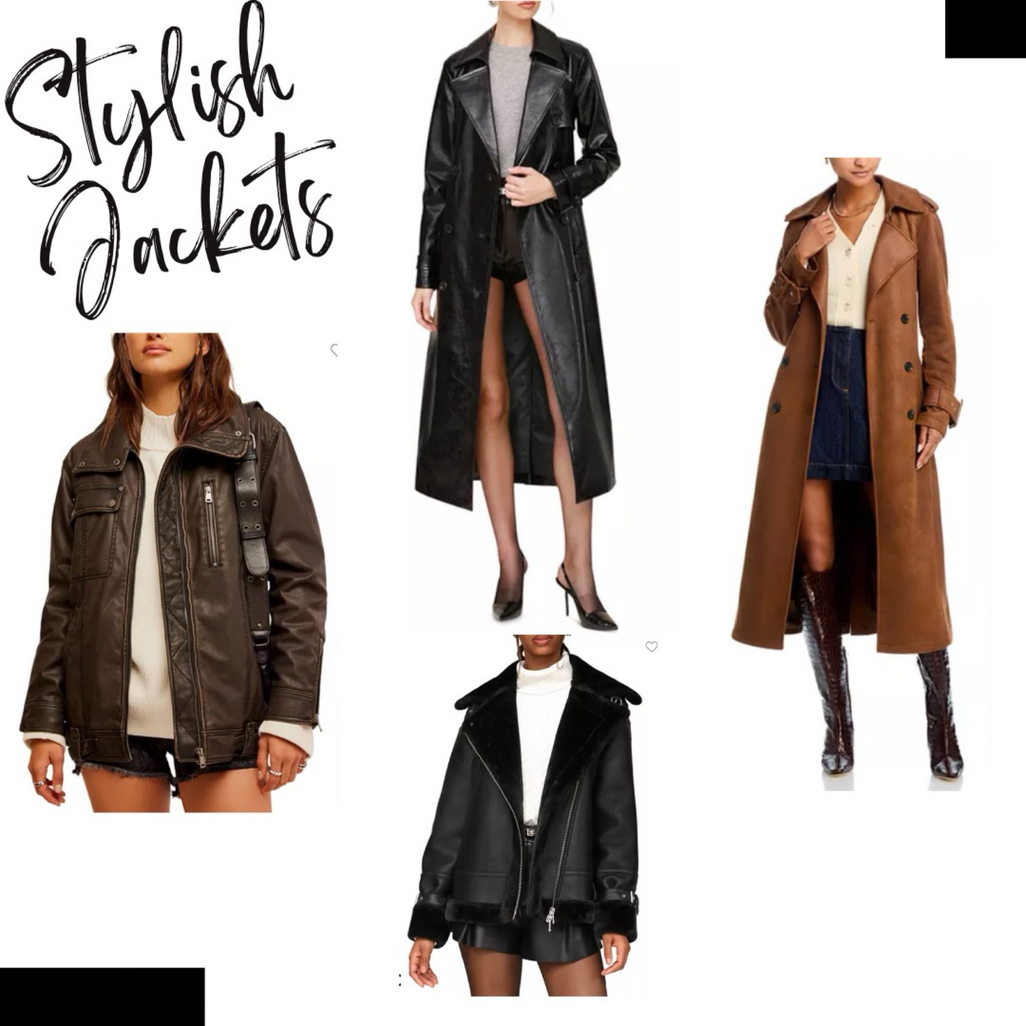 Stylish jackets for the cooler weather. Trench coats, bomber jackets and more leather jacket style from Bloomingdale's 

#LTKSeasonal #LTKCyberWeek #LTKSaleAlert