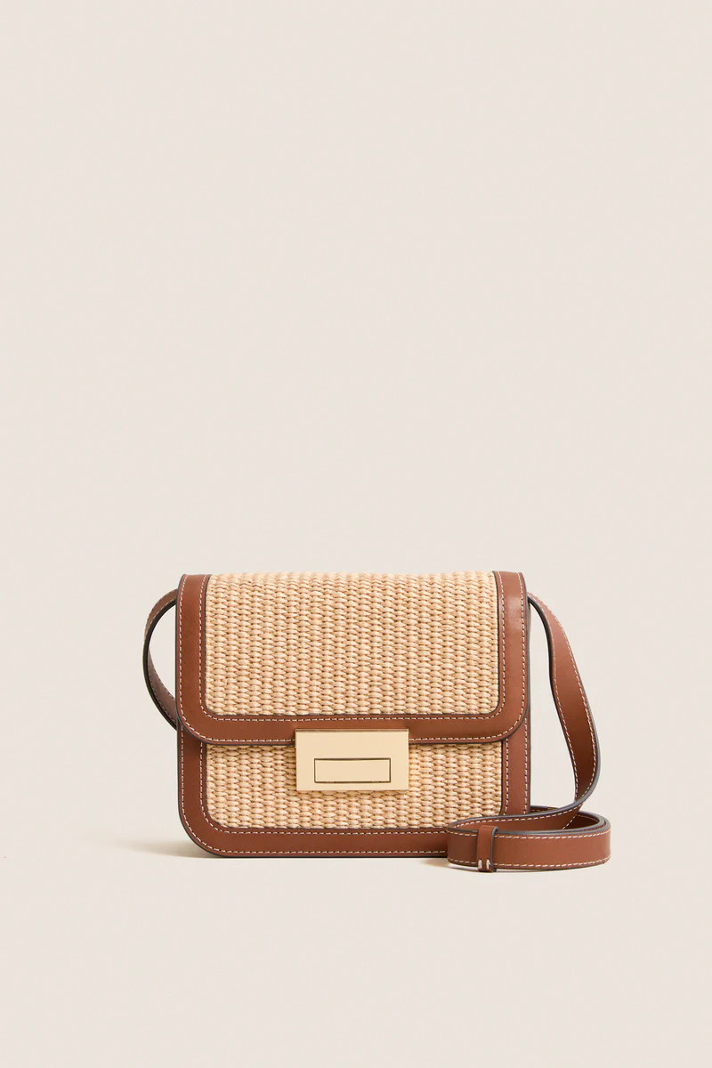 Natural Straw Desi Crossbody Bag | Tuckernuck (US)