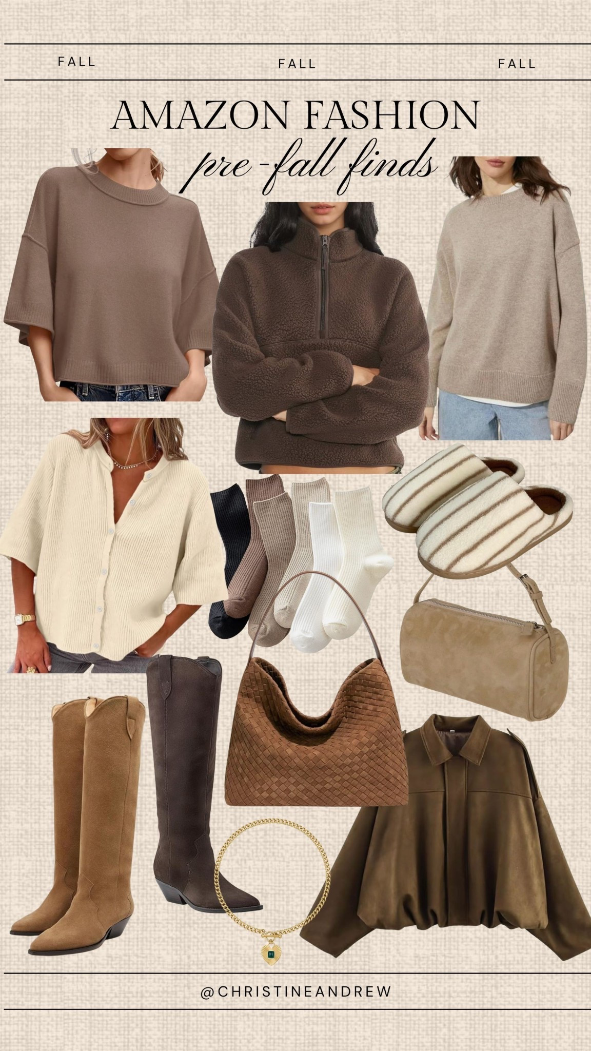 Amazon fashion finds for fall 🍁

Fall fashion, fall outfit, brown sweater, brown fleece, brown purse, Amazon outfit, brown boots 

#LTKSeasonal #LTKFindsUnder50 #LTKStyleTip