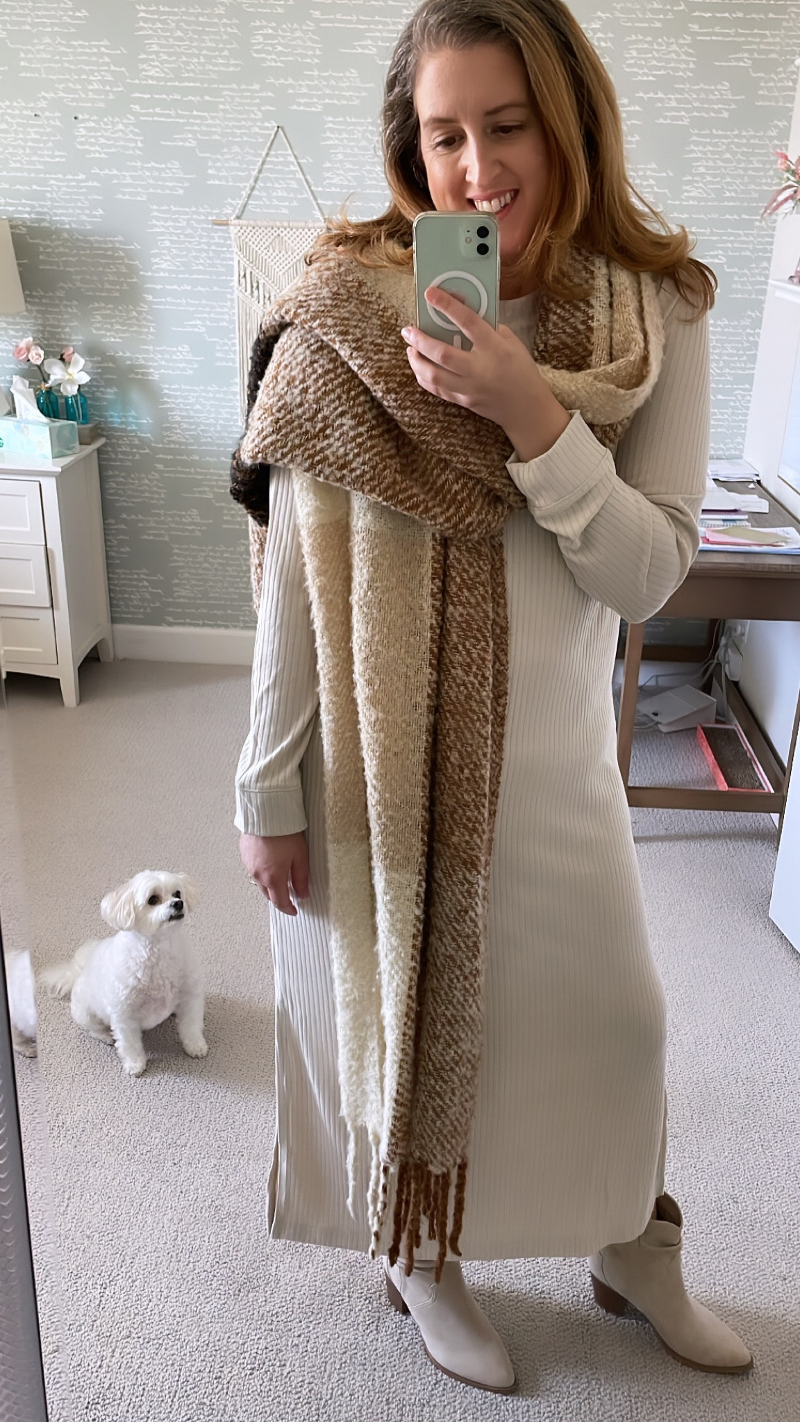 Family photos outfit inspo

Rib-Knit Maxi Shift Dress for Women - size M

Time and Tru Women's Western Slouch Boots - size 8

Cozy Soft-Brushed Patterned Scarf.



#LTKsalealert #LTKcurves #LTKfit