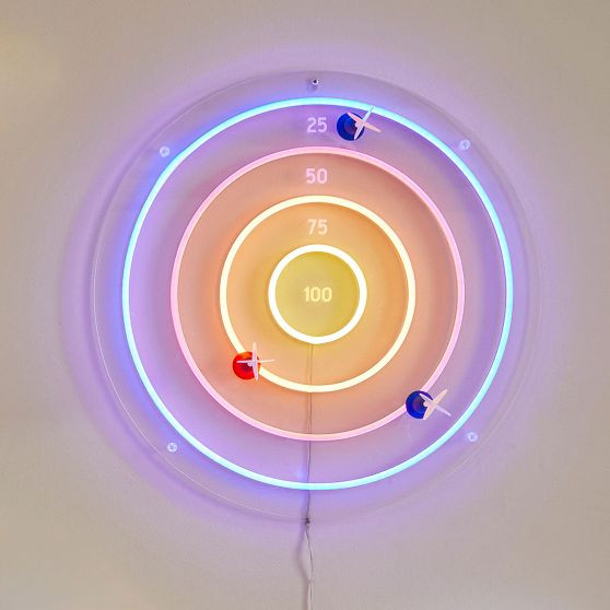 Neon Dart Board | Pottery Barn Teen