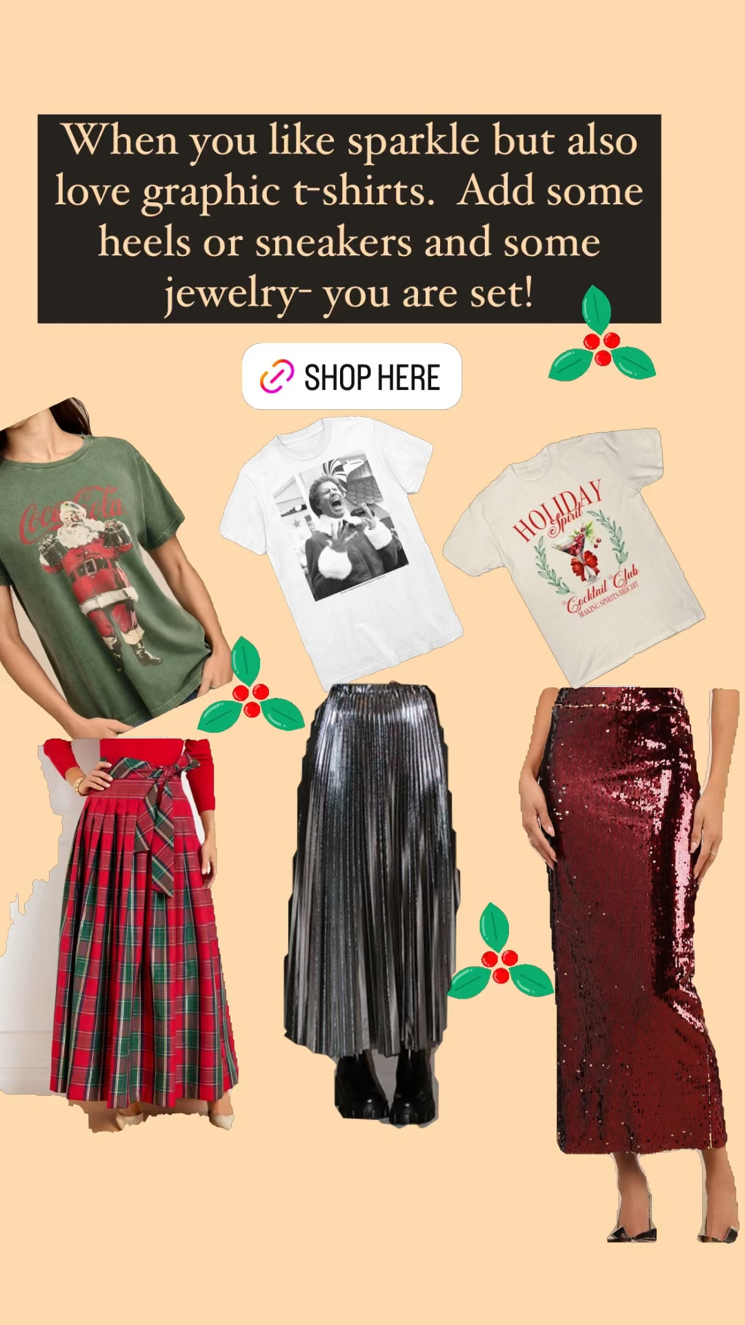 Sparkle and Graphic T outfits!
Holiday cocktail club t shirt by Teepublic

#LTKGiftGuide #LTKSeasonal #LTKHoliday
