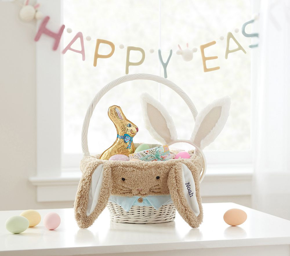 Peter Rabbit™ Sherpa Ear Easter Basket Liners | Pottery Barn Kids