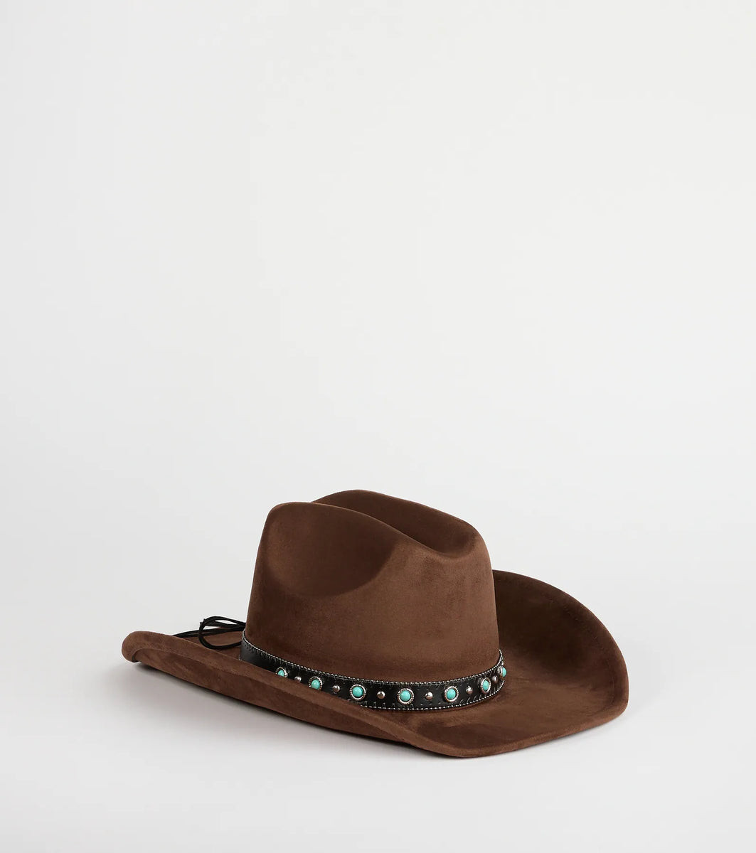 Country Babe Faux Suede Cowboy Hat | Windsor Stores