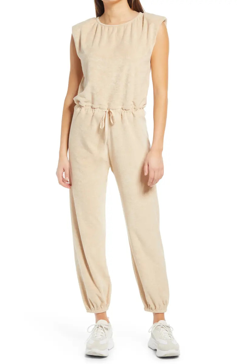 Hayden Padded Shoulder Jumpsuit | Nordstrom