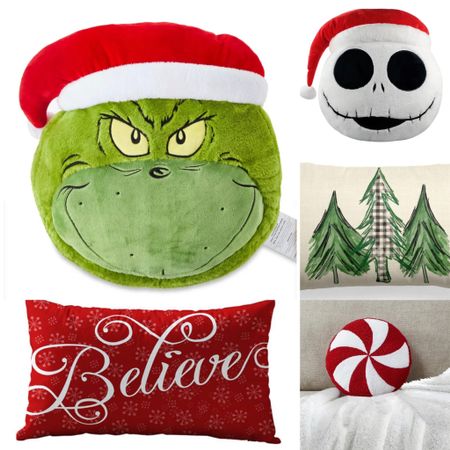 Cute Christmas holiday decorative accent pillows including the peppermint PB dupe always looking for affordable cute finds for y’all. 

#pbdupe #peppermintpillow #christmaspillow #accentpillow #walmart #walmartchristmas #walmarthome 

#LTKHoliday #LTKSeasonal #LTKhome