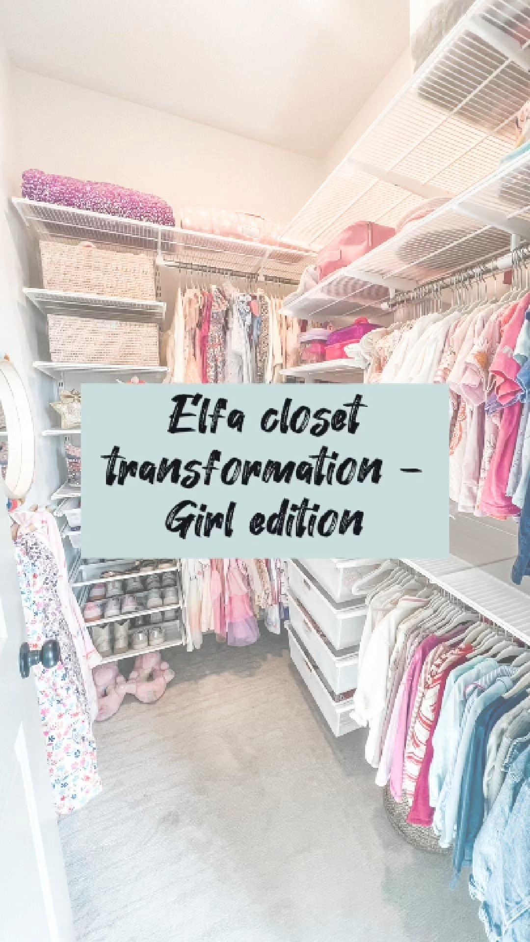 When we do closet transformations like this, we do it all. We'll measure, design, order, install and organize! The end result is worth it, we promise. 😍

This sweet girl was not supported by her existing closet so turning it from just kind of working to fabulous was our goal. Using Elfa means it'll grow with her as it's all adjustable and customizable. Hit us up if your closets need some wow! 

 