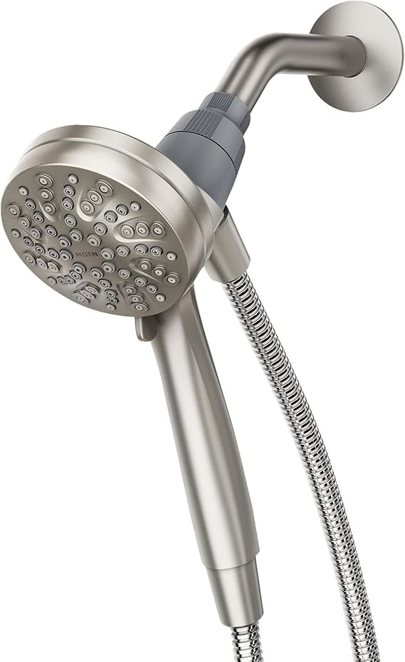 Moen Engage Magnetix Shower Head with Handheld Sprayer, 6 Spray Functions, Spot Resist Brushed Ni... | Amazon (US)
