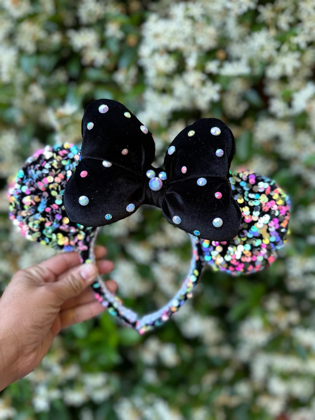 Black Pastel Minnie Ears | Etsy (Global)
