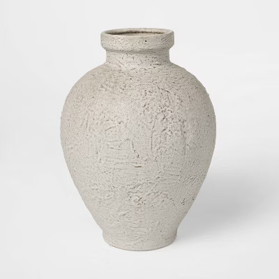 Tall Textured Ceramic Vase - Threshold™ designed with Studio McGee | Target