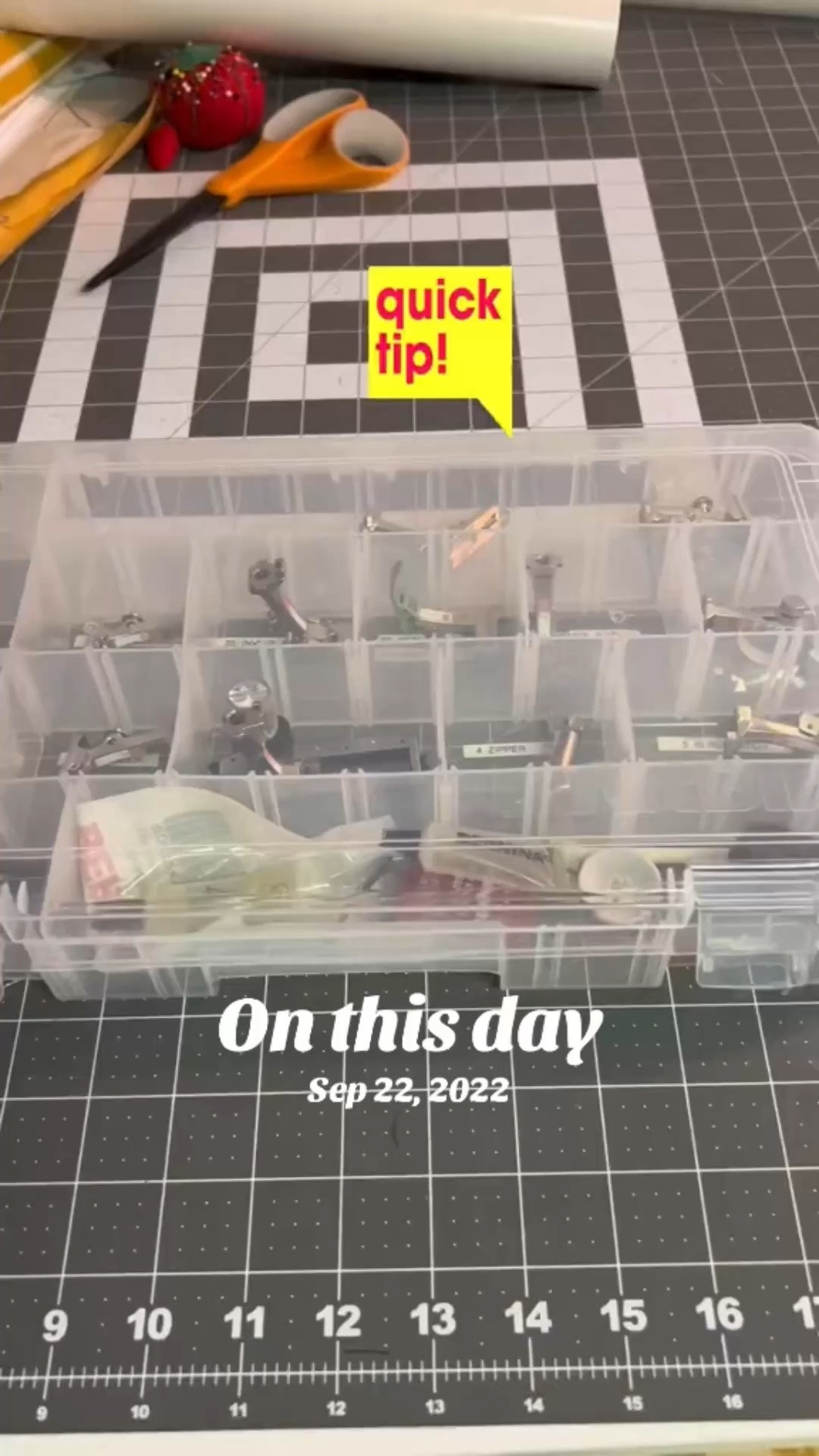These art cases are perfect for storing sewing machine feet, small craft supplies, etc. You can label the sections to stay organized.

#LTKHome #LTKvlog
