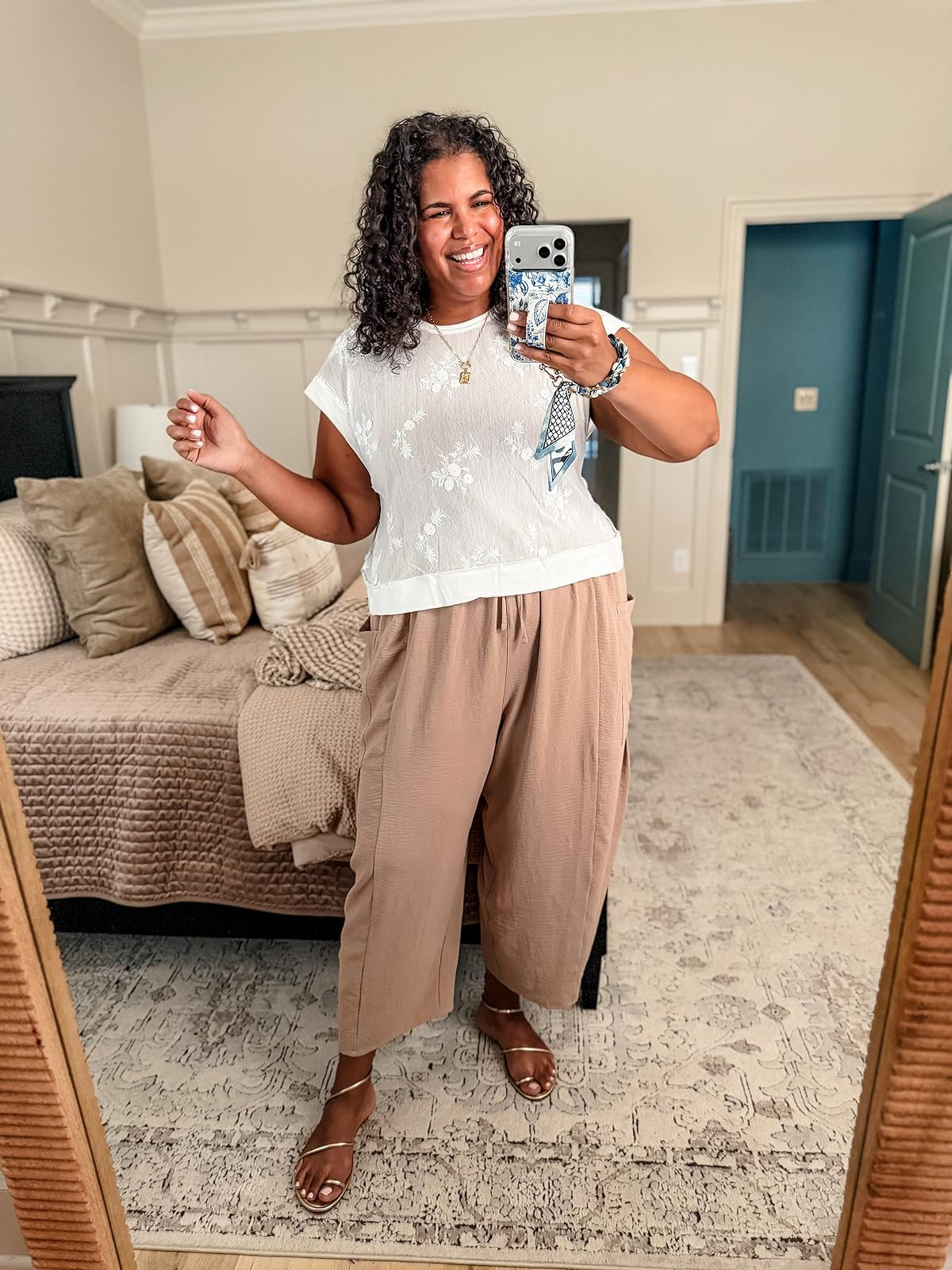 ’m wearing size large in top and size 2x in pants. #summerstyle #amazonfashion 

 #LTKootd #LTKPlusSize #LTKTall