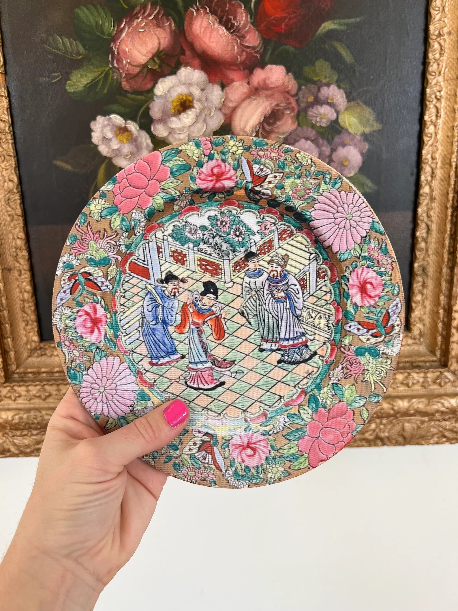 Grandmillennial Floral Medallion Mousepad | Etsy (Global)