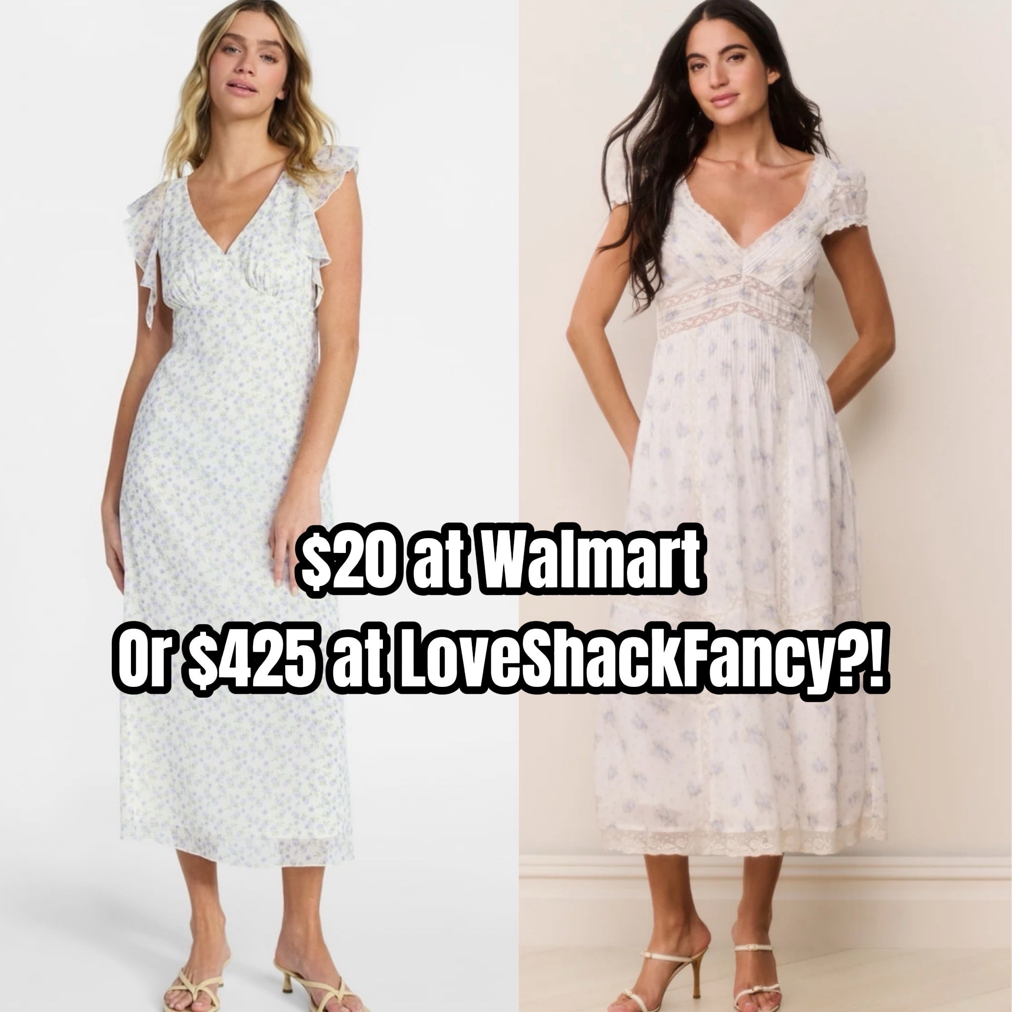 You decide.🤍🎀🤍
#loveshackfancy #shabbychic #walmartdupe #walmartstyle