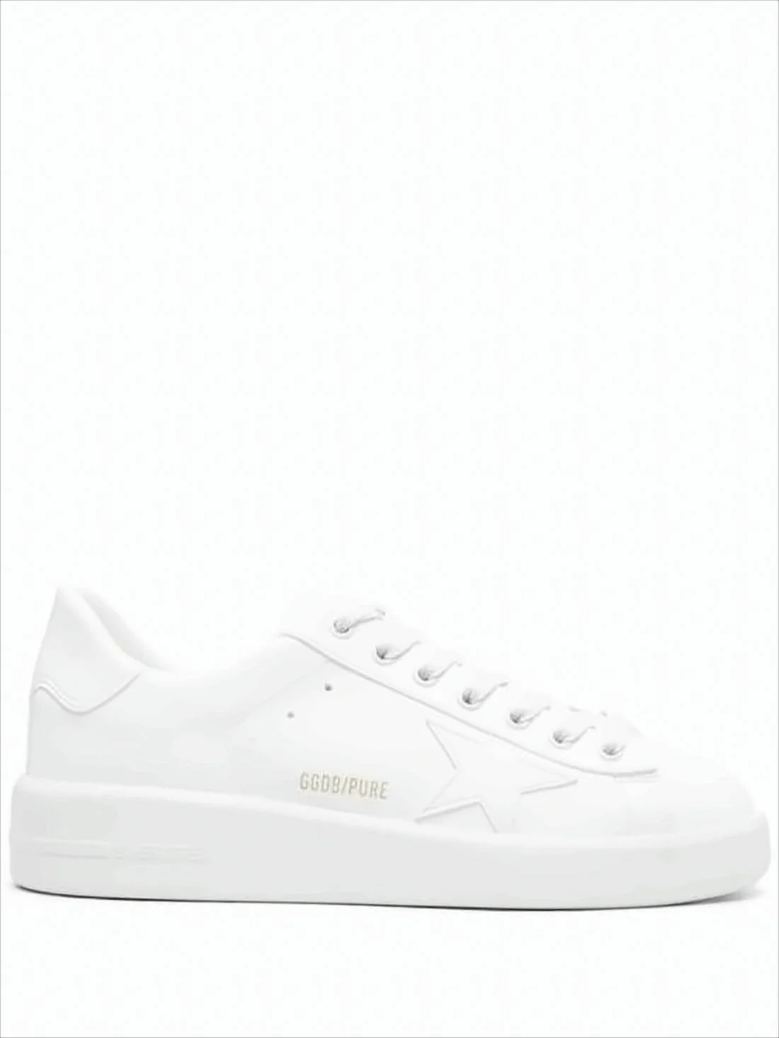 Minimalist White Sneakers with Subtle Star Detail | Shop Simon