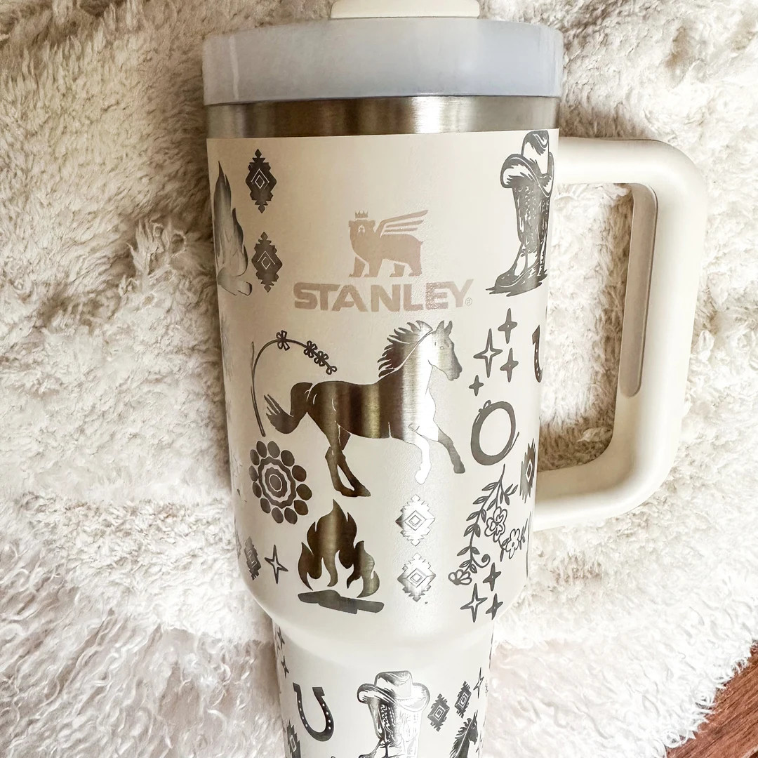 Country Western Stanley 40oz Quencher Horse Stanley Cup Gifts for Her Cowgirl Stanley Cowboy Stan... | Etsy (US)