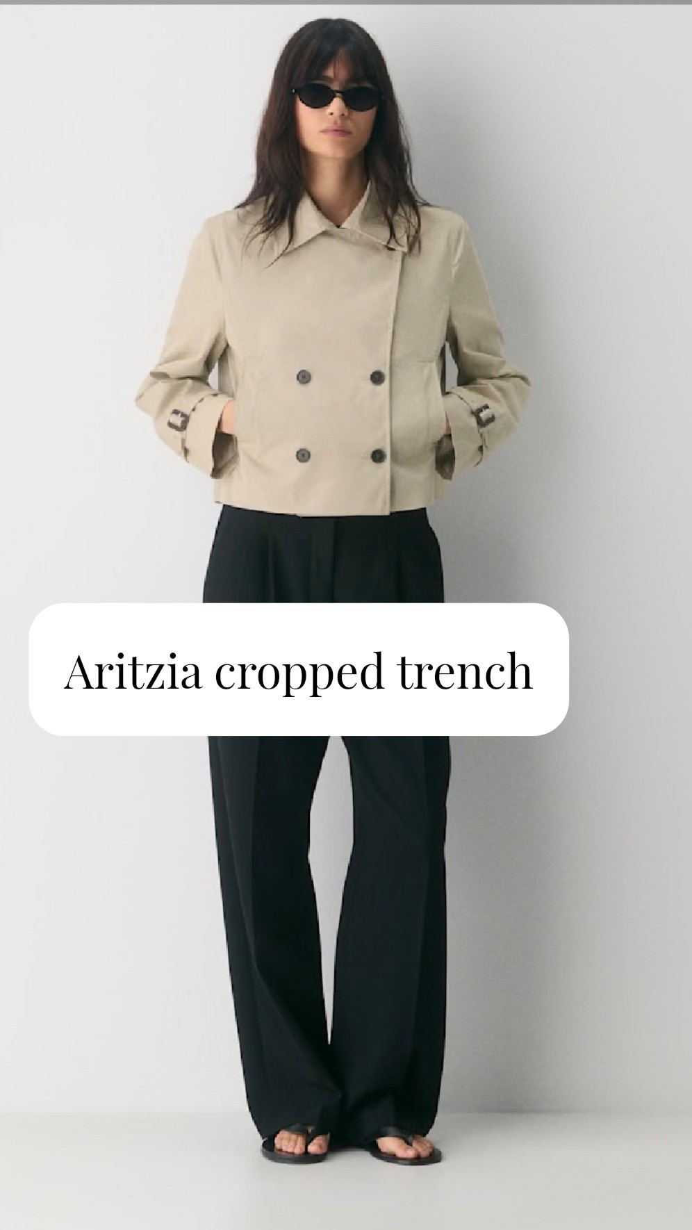 Aritzia cropped trench.  Perfect jacket for spring.  Alo added some other options 💕 🧥 

#LTKWorkwear #LTKootd #LTKSpringSale