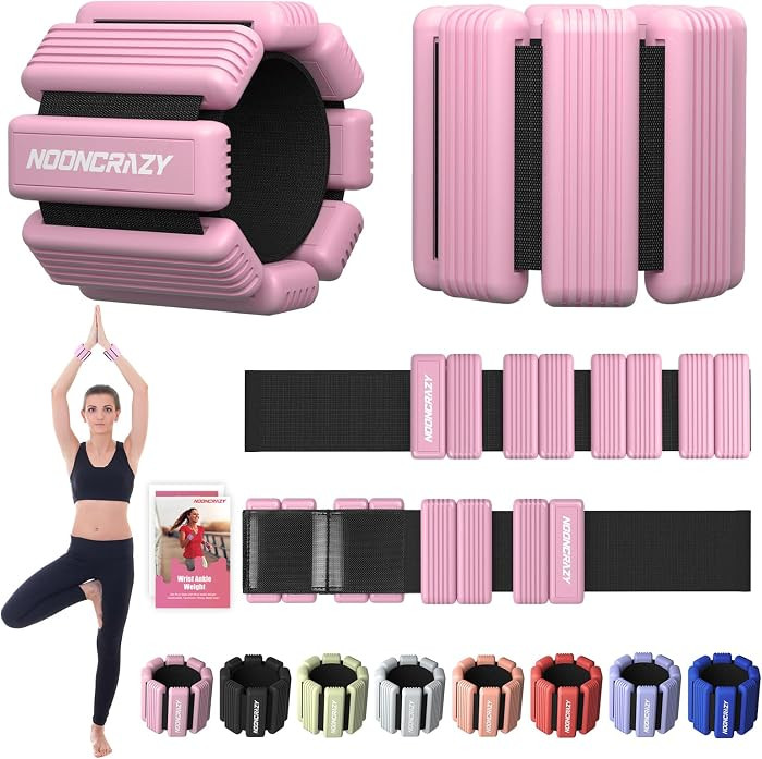Pilates Wrist Ankle Weight for Women, Adjustable Weight Set of 2 | Amazon (US)