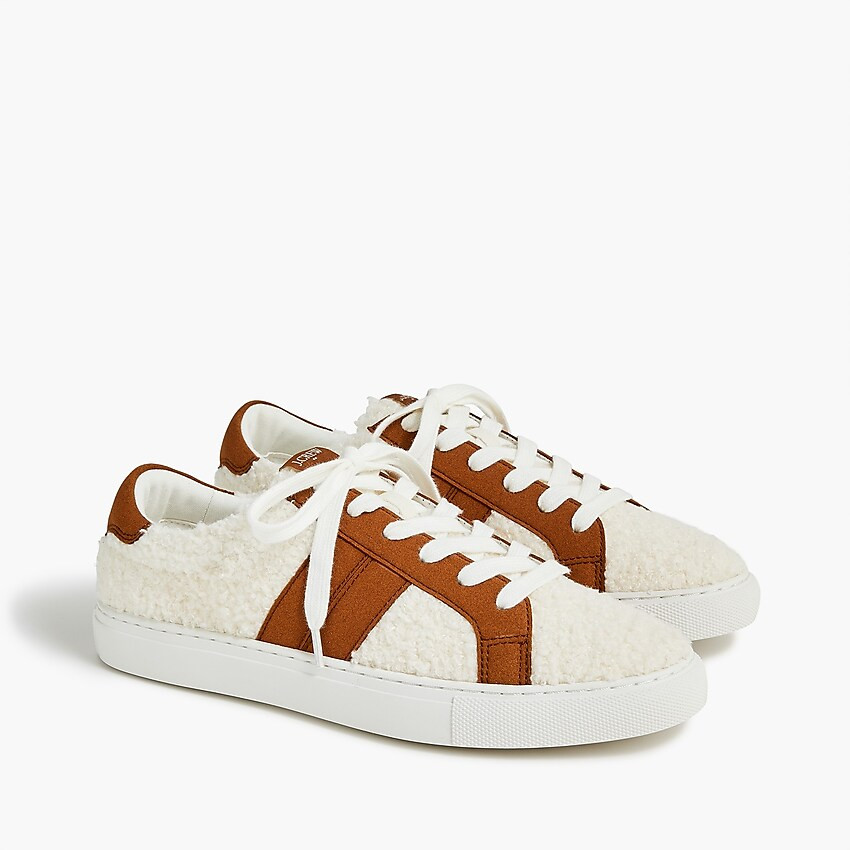 Striped sherpa road trip sneakers | J.Crew Factory