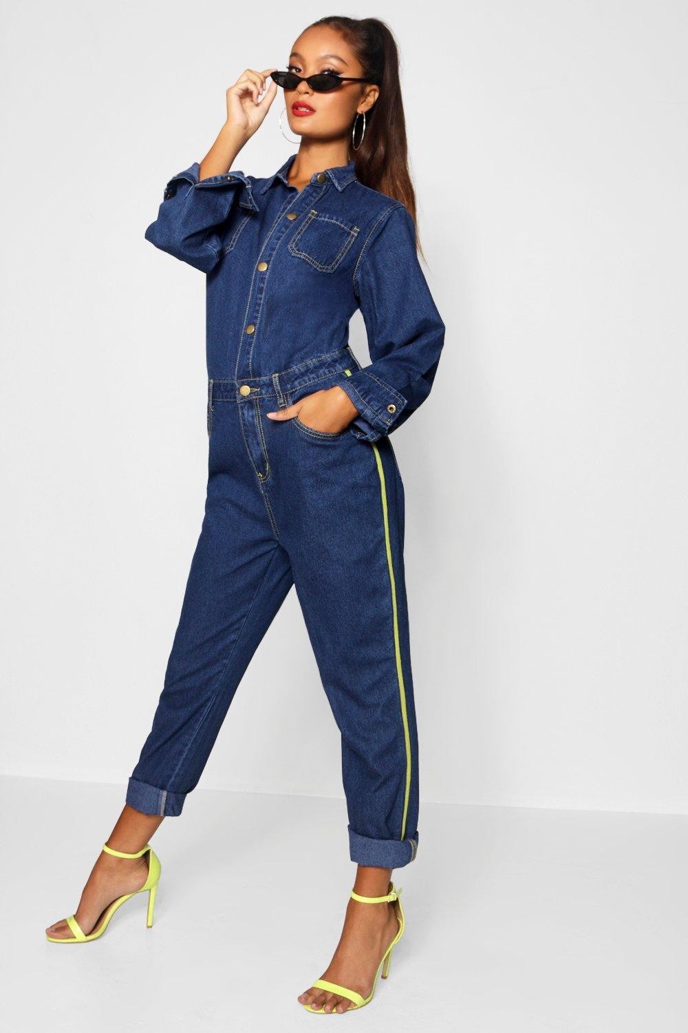 womens denim boiler suit uk