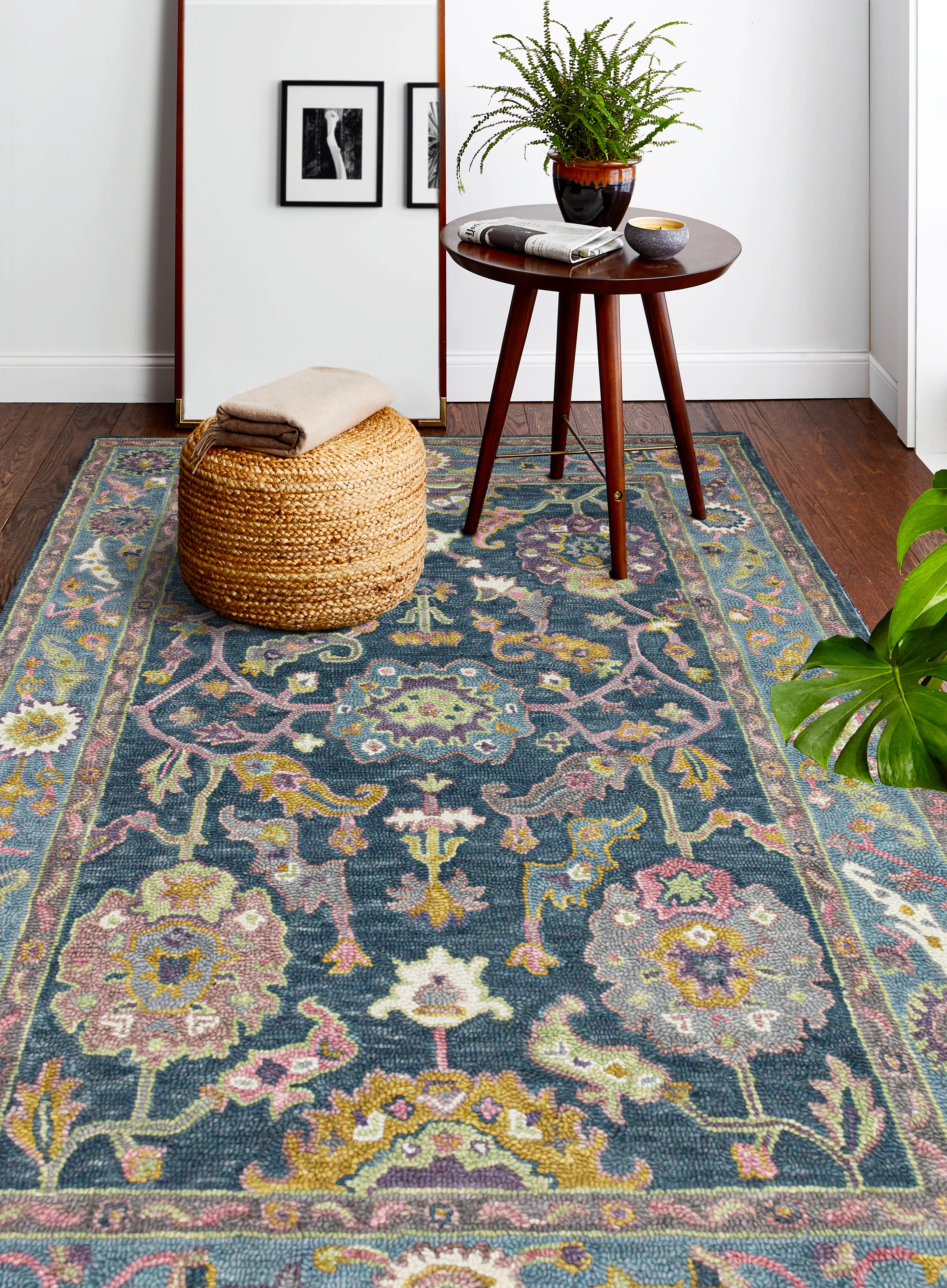Lonnie Wool Floral Indoor Rug | Wayfair North America