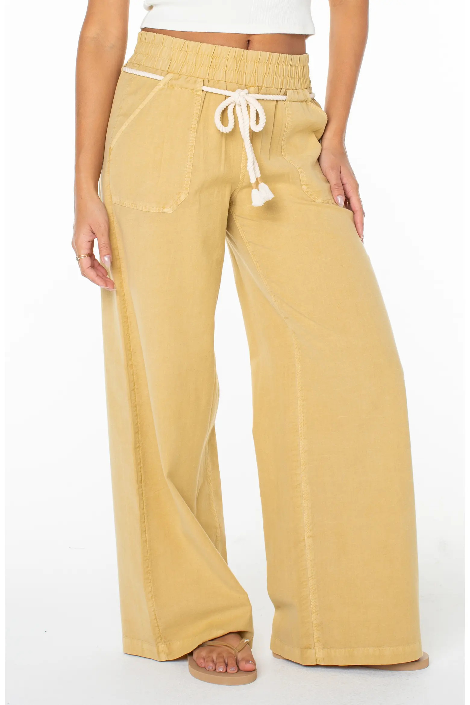 Paddle On Drawstring Cotton & Linen Pants (Women) | Nordstrom | Nordstrom