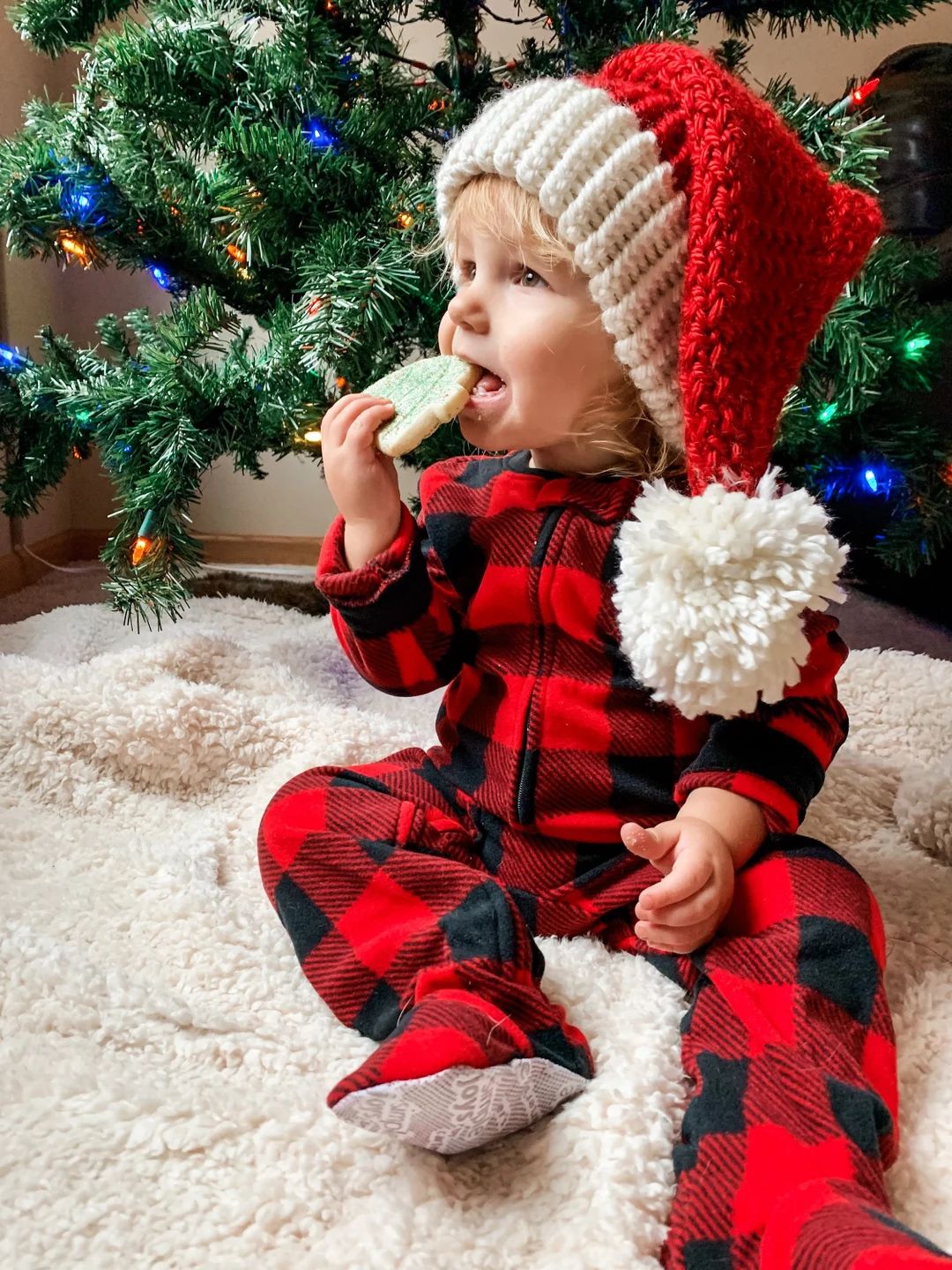 Santa Hat Baby Santa Hat Santa Stocking Stuffer Christmas - Etsy | Etsy (US)