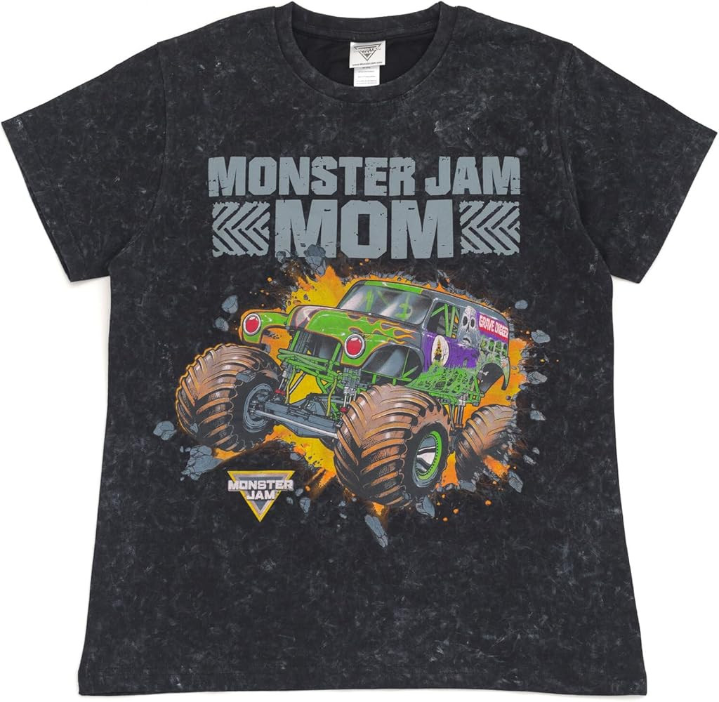 Monster Jam Vintage Wash Matching Family T-Shirt Toddler to Adult Grave Digger | Amazon (US)