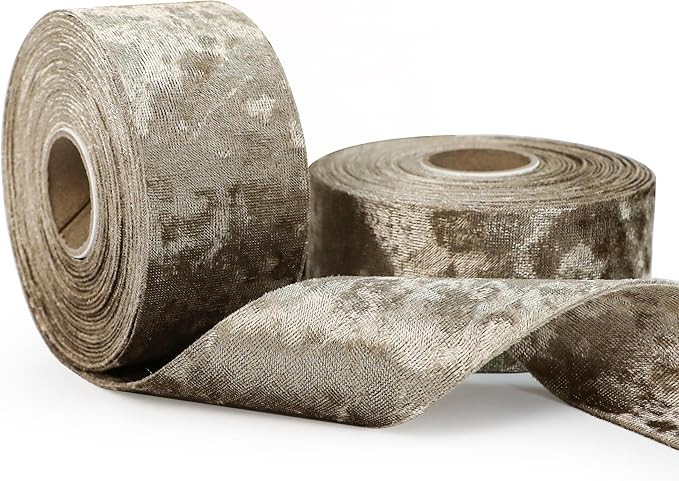 Velvet Ribbon 1-1/2 inch Wide Double-Sided Glossy Fabric Ribbons for Christmas Tree Decor Gift Wr... | Amazon (US)