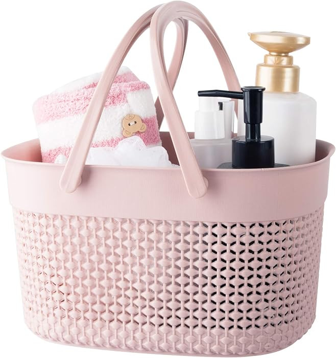 rejomiik Portable Shower Caddy Basket, Plastic Organizer Storage Tote with Handles Toiletry Bag B... | Amazon (US)