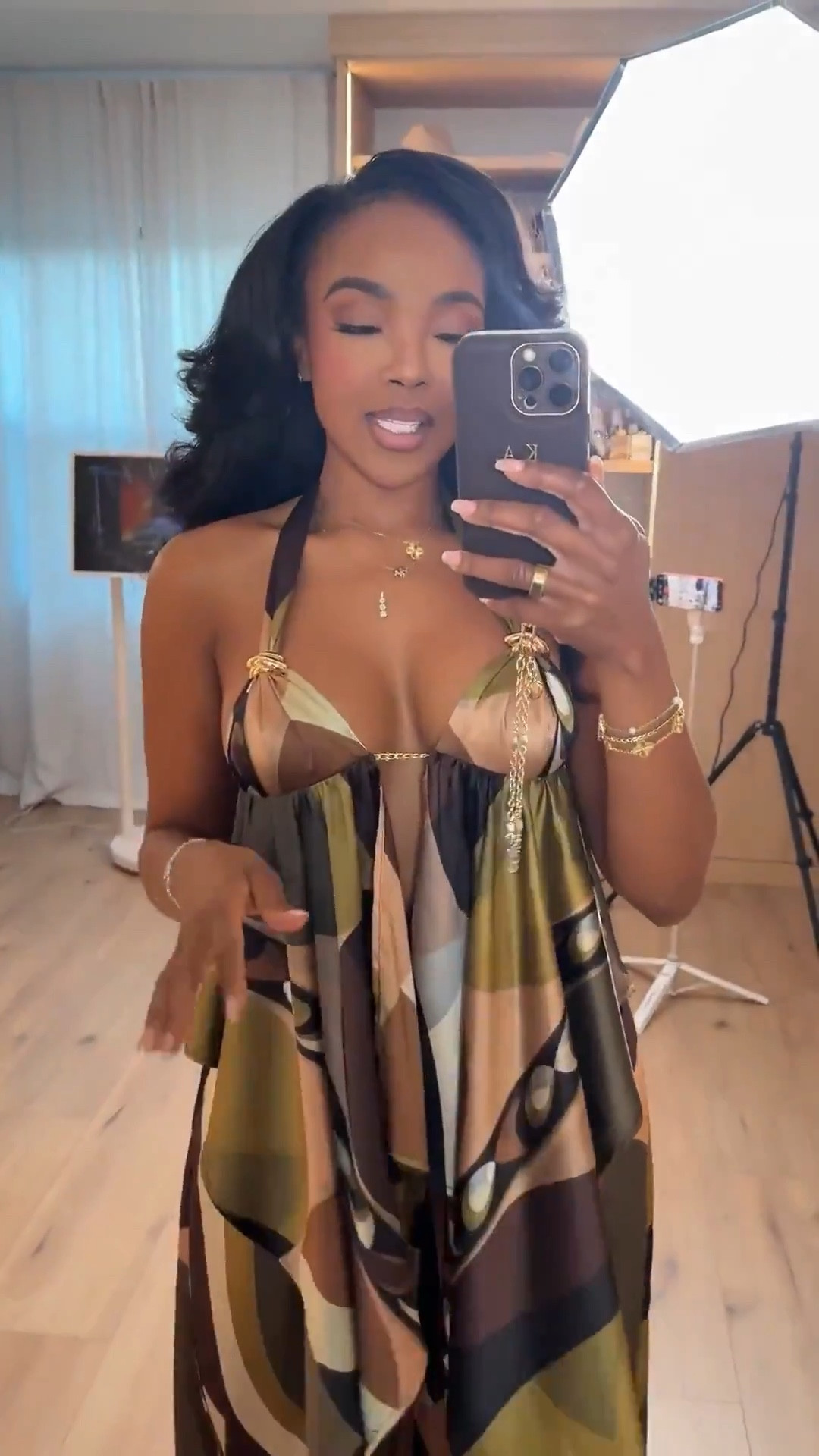 Scroll to shop this statement flowy set 🤎

This printed wide-leg jumpsuit gives that effortless luxe vibe with minimal effort—lightweight, flowy, and made to move. It’s one of those standout pieces you can throw on and instantly look put together, and because it works for so many occasions, the cost per wear makes it such a smart add to your closet.

Perfect for vacation, resort dinners, brunch, and summer nights out.

📏 Measurements: 5’4”, 140 lbs, 34D bust, 27” waist, 40

#LTKgrwm #LTKvlog #LTKootd