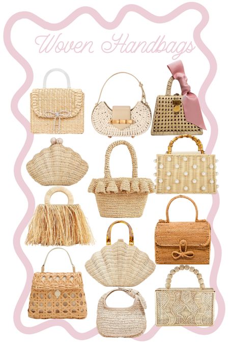 Woven handbags for spring and summer. Raffia handbags. Rattan handbags. Straw handbags 
.
.
.
.
.. z

#LTKitbag #LTKstyletip #LTKtravel
