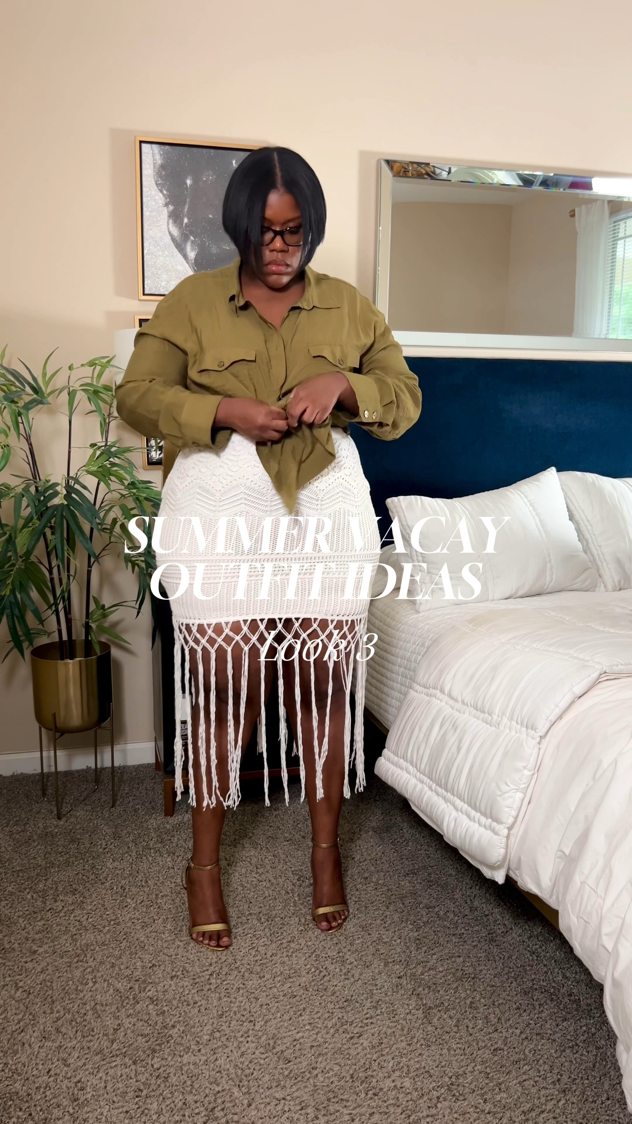 Do you have vacation plans this summer but don’t have an idea what to wear? Well I’ve got you covered! No pun intended! 🤭

Look 3 is giving me dinner in a tropical location vibes!

Trend Alert 🚨: Crochet is a 70s style that’s made a strong comeback over the past few years! If you’re looking to add a new trend into your closet, and you don’t want to go overboard, think about finding one piece with a classic silhouette.    

When I’m traveling I look for lightweight pieces that I can wear with only a couple pair of shoes. That way I avoid over packing and keep my luggage light. 

#LTKSeasonal #LTKPlusSize #LTKTravel