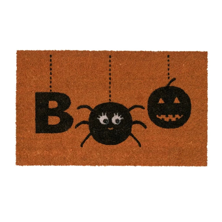 Ninamar Door Mat Halloween Boo - Natural Coir - 29.5 x 17.5 inch | Walmart (US)