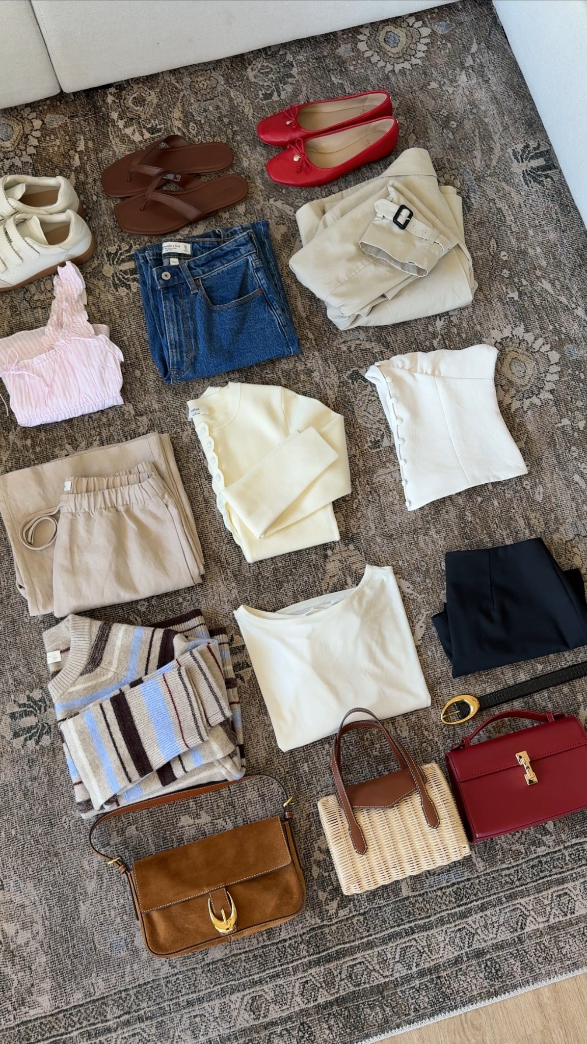 Testing out a new travel packing method! I am 5’7” and wear a size 25 in jeans, small at aritzia, and XS/2 in most other brands like Abercrombie  

#LTKootd #LTKTravel #LTKgrwm