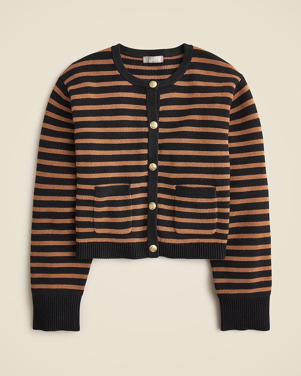 New relaxed Emilie sweater lady jacket in stripe | J. Crew US