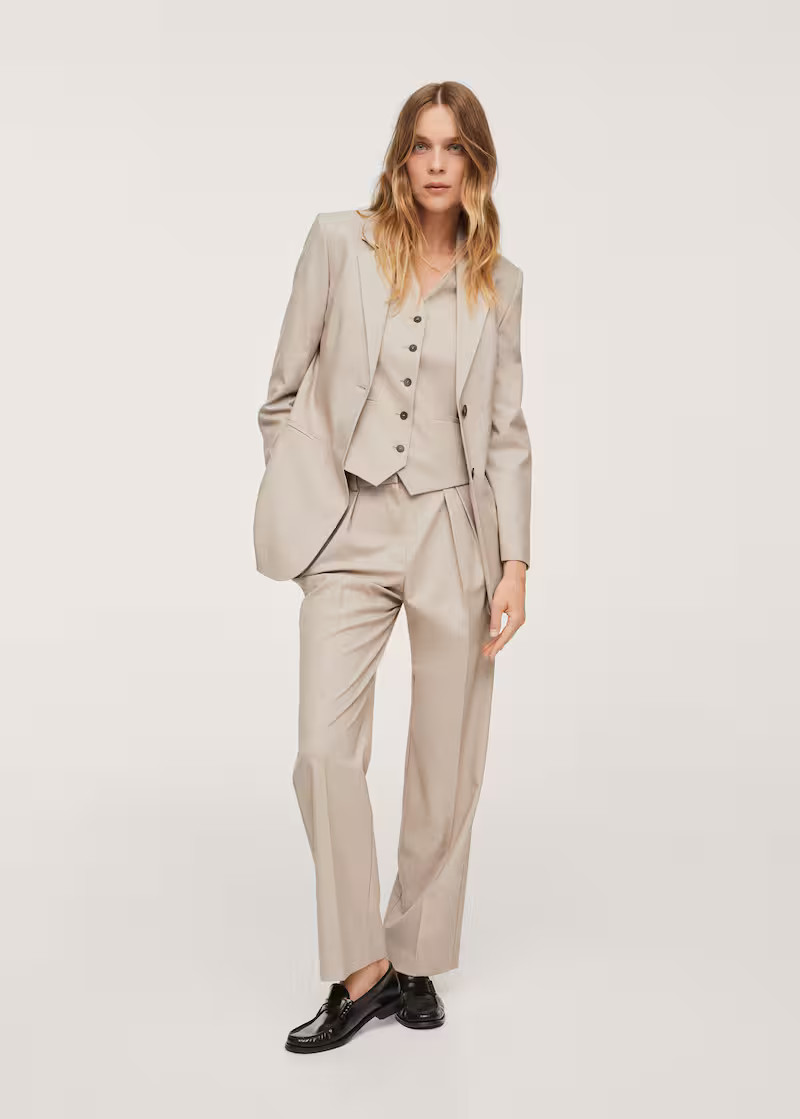 Buttons suit waistcoat | MANGO (US)