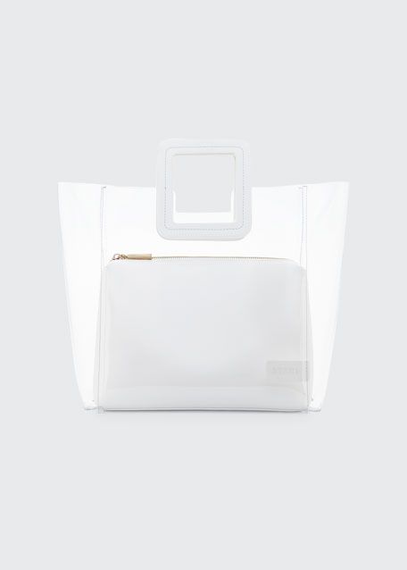 Staud Shirley PVC and Leather Tote Bag | Bergdorf Goodman