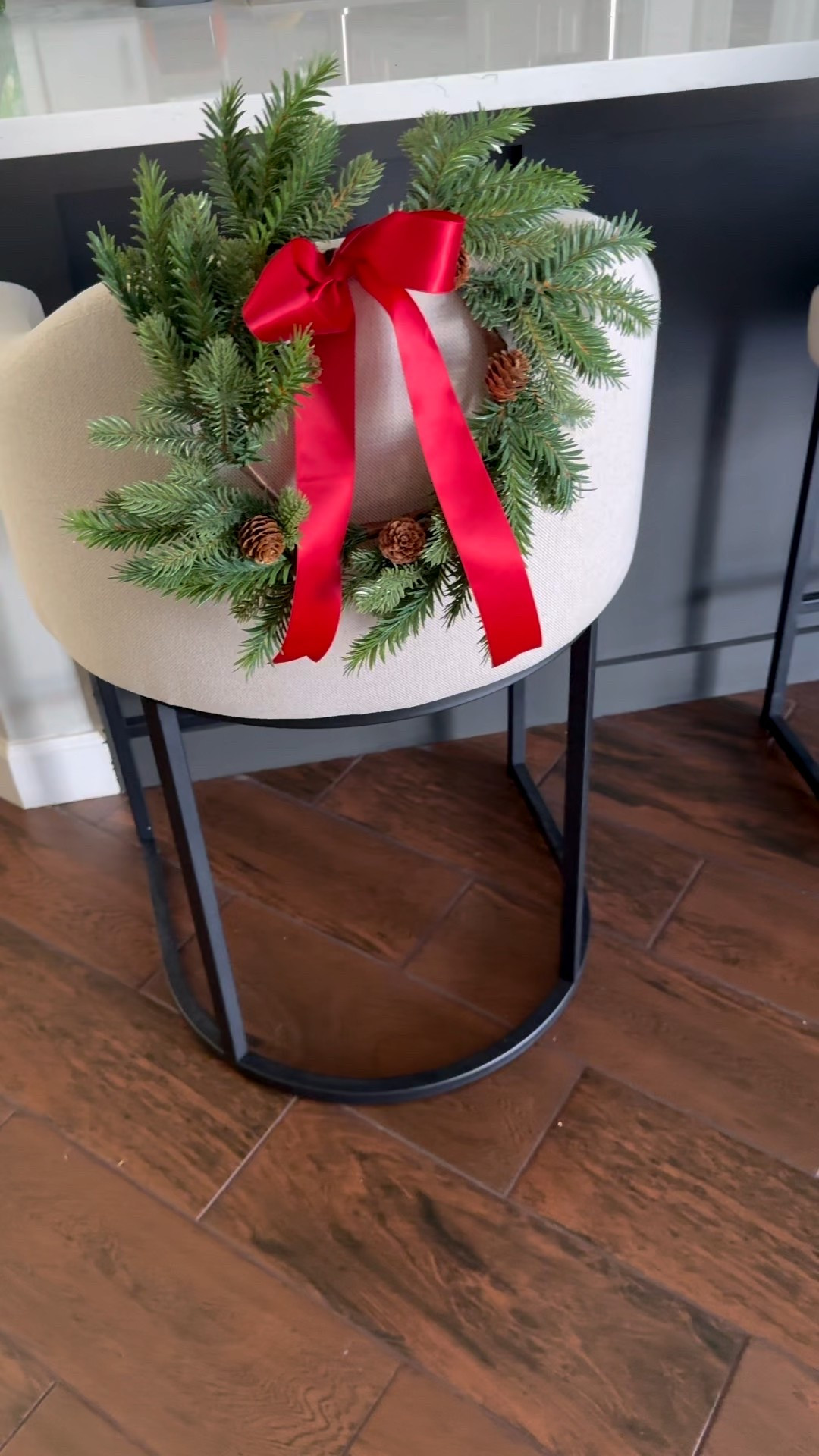 The perfect mini Christmas wreaths for your barstools! 

#LTKHoliday #LTKSeasonal #LTKHome