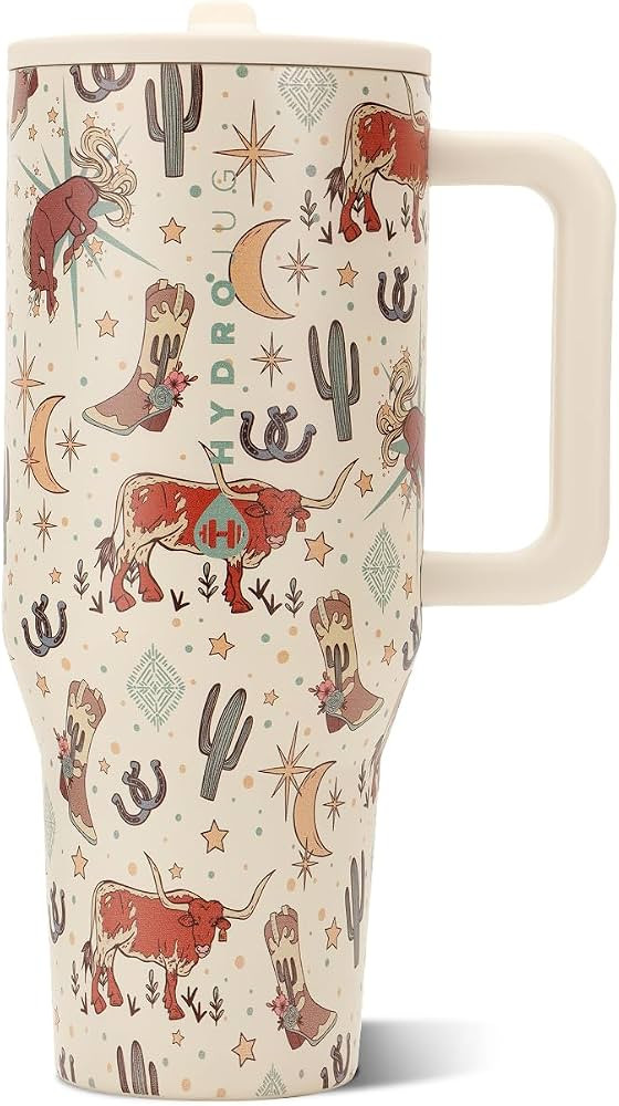HydroJug Traveler 32oz, Insulated Tumbler with Handle & Straw, Rodeo | Amazon (US)