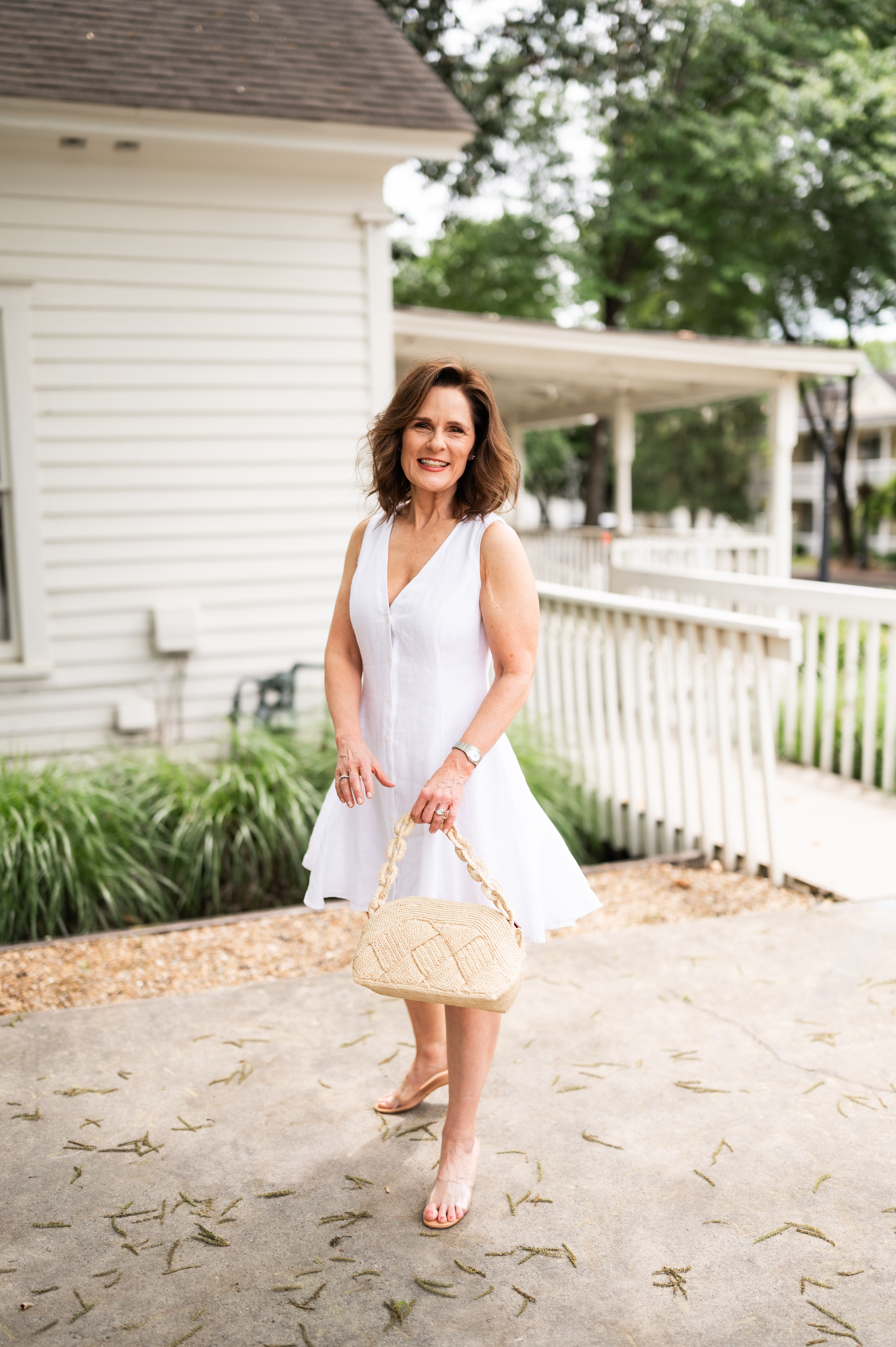 easy summer linen dress, flattering hemline for petites, neutral woven bag, kitten heel slides that go with everything in your summer wardrobe 

 

#LTKOver40 #LTKPetite #LTKShoeCrush