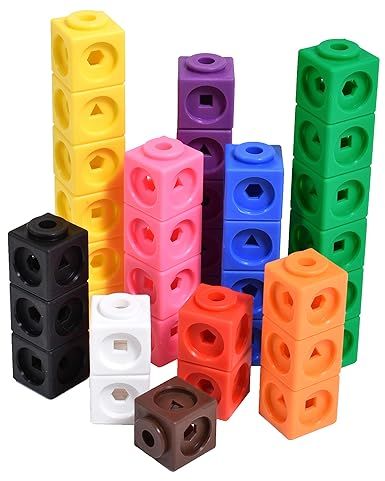 Edx Education Math Cubes - Set of 100 - Linking Cubes For Early Math - Connecting Manipulative Fo... | Amazon (US)